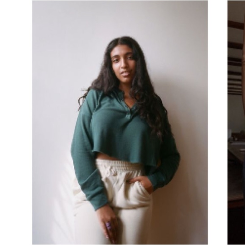 UO Cropped Henley
